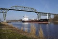 Hochdonn Ã¢â¬â Chemical tanker Covadonga at the Kiel Canal